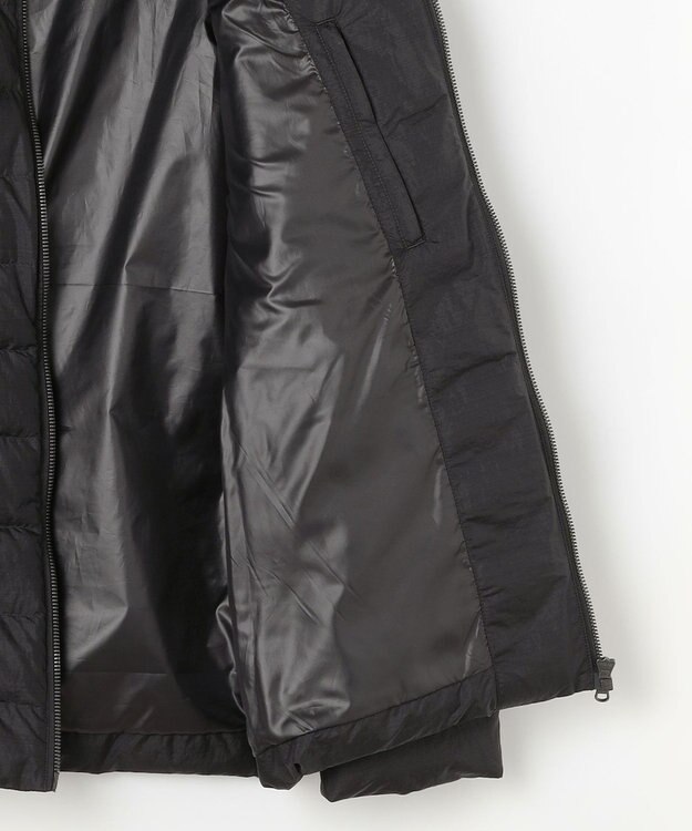 JOSEPH ABBOUD 【キングサイズ・軽量/サスティナブル素材/ECO撥水/インナーダウンにも】ナイロンスラブタフタダウンブルゾン ブラック系