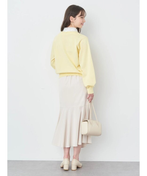 earth music&ecology 切り替えラッフルスカート Ivory