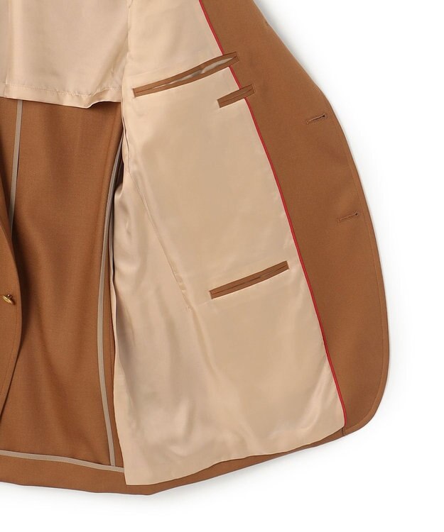 J.PRESS MEN 【J.PRESS ORIGINALS】Wool Satin Stretch 3B Blazer / Made in Japan / New Authentic-Fit キャメル系