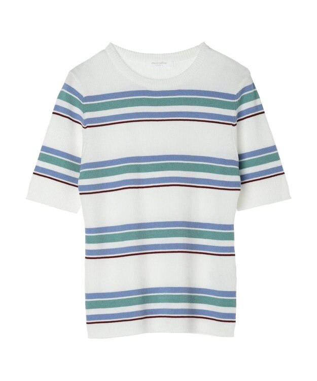 Green Parks 洗える　コンパクトニットプルオーバー Border