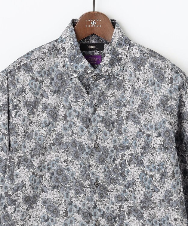 JOSEPH ABBOUD 【リバティ】ブラックレーベル リバティプリントシャツ グレー系5
