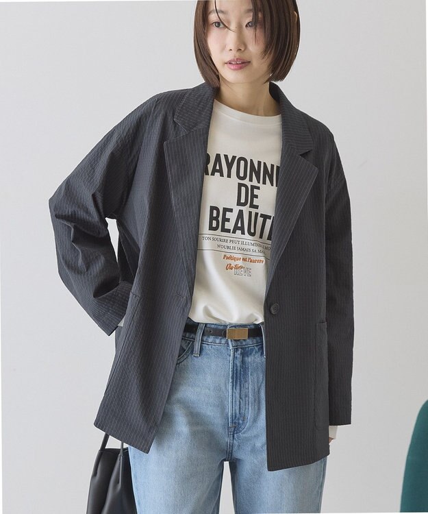 AMERICAN HOLIC サッカールーズジャケット Charcoal Gray