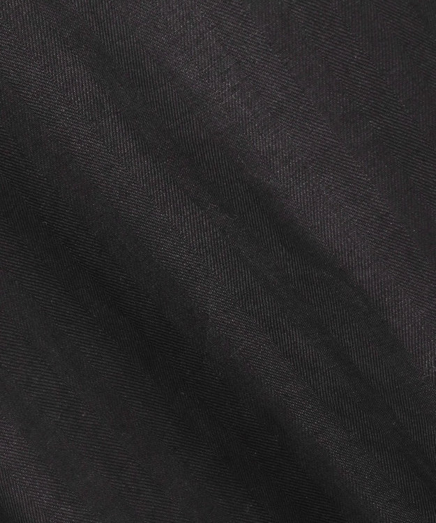 uncrave ヘリンボーン リネン ワンピース（uncrave WHITE） ブラック