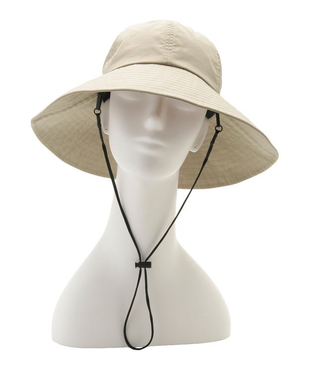 MOONBAT 【遮光100％/UVカット100％】フワクール (Fuwacool)  日差しを完全遮断バッククロスハット　遮光100　UV100 ベージュ