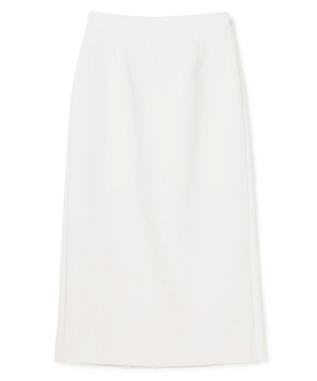 UNFILO L 【選べる着丈】ダブルクロス Iラインスカート [新色]ライトグレー