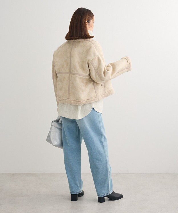 Green Parks 圧縮ポンチゆるタートルプルオーバー Ivory