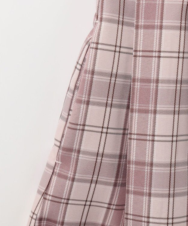 ANY KIDS 【2点セット】セーラージャケット+チェックワンピース ピンクベージュ