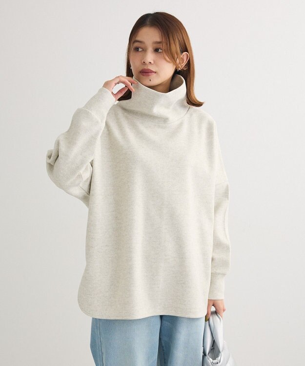 Green Parks 圧縮ポンチゆるタートルプルオーバー Ivory