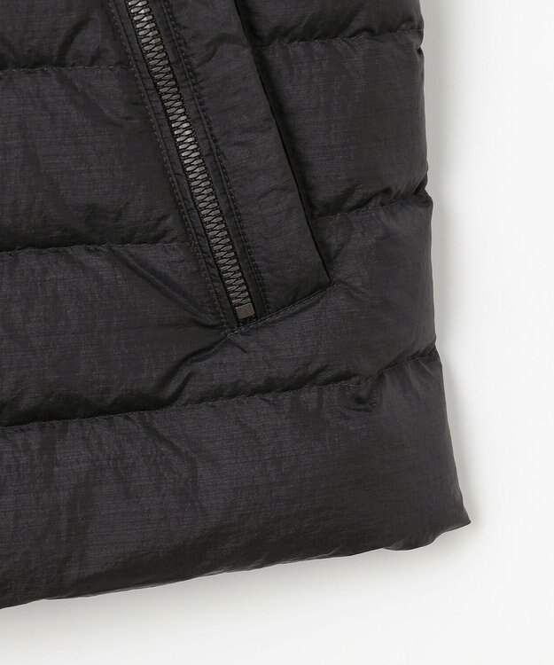 JOSEPH ABBOUD 【キングサイズ・軽量/サスティナブル素材/ECO撥水/インナーダウンにも】ナイロンスラブタフタダウンブルゾン ブラック系