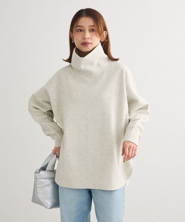 Green Parks 圧縮ポンチゆるタートルプルオーバー Ivory