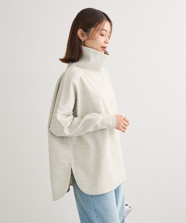 Green Parks 圧縮ポンチゆるタートルプルオーバー Ivory