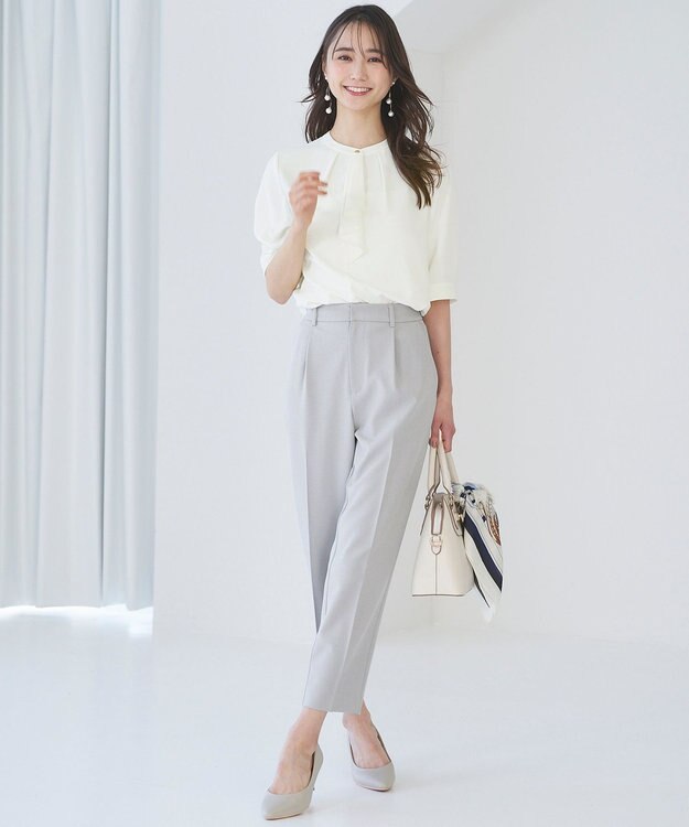 ANY SIS S 【UVカット / 接触冷感 / 吸水速乾】スマートビューティストレッチ テーパード パンツ ブルーグレー