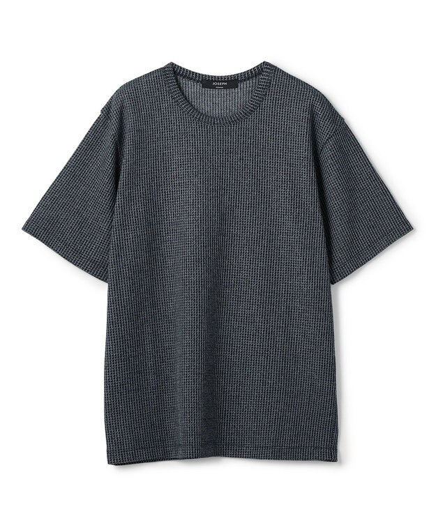 JOSEPH HOMME 【新色追加】メランジクロスジャージー　クルーネックカットソー ネイビー系