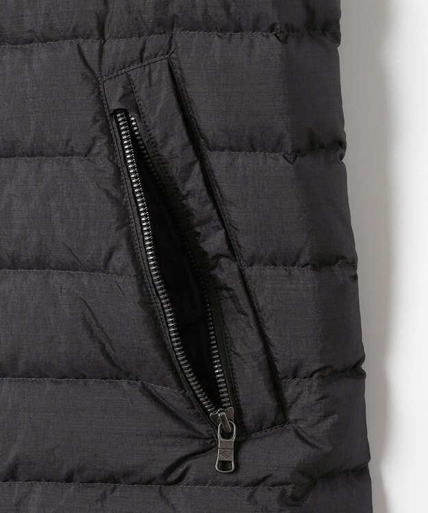 JOSEPH ABBOUD 【キングサイズ・軽量/サスティナブル素材/ECO撥水/インナーダウンにも】ナイロンスラブタフタダウンブルゾン ブラック系