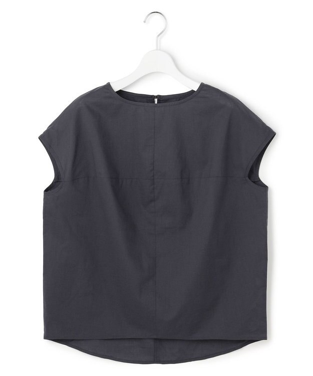J.PRESS YORK STREET 【WOMEN】コットンドロップショルダー ブラウス グレー系