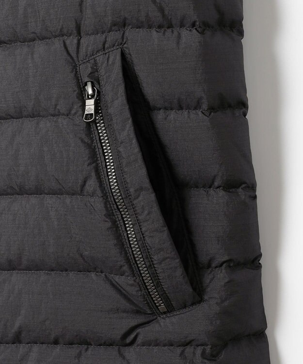 JOSEPH ABBOUD 【キングサイズ・軽量/サスティナブル素材/ECO撥水/インナーダウンにも】ナイロンスラブタフタダウンブルゾン ブラック系