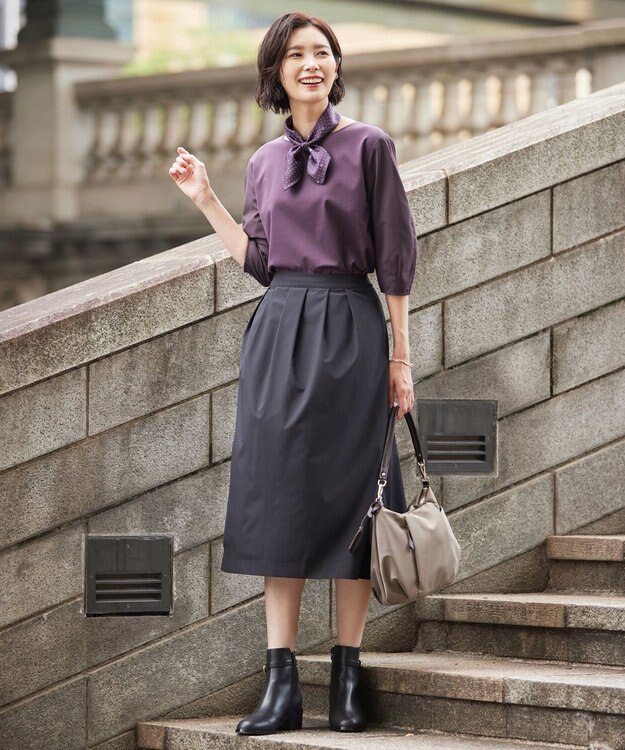 J.PRESS LADIES クラバッティーノ スカーフ ワイン系3