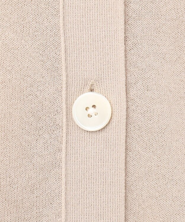 23区 L 【洗える】ライトシアーニット カーディガン ベージュ系