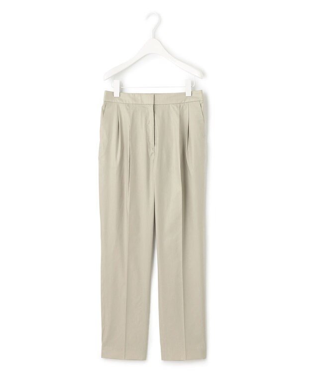 ICB 【接触冷感・洗える】エステルラミーチンツ テーパードパンツ ライトオリーブ系