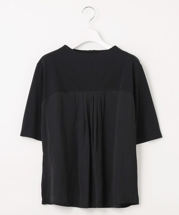 J.PRESS LADIES 【洗える・抗菌防臭・接触冷感・吸水速乾】ドライポンチ フレア カットソー ブラック系