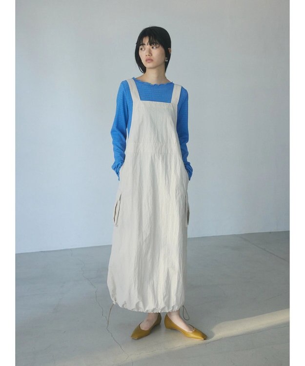 Green Parks ａ．ポケット付きジャンスカ Ivory