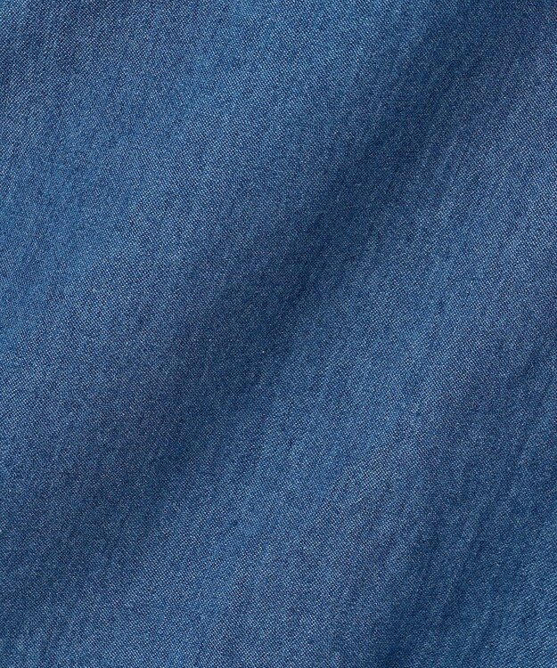 組曲 KIDS 【110-140㎝】 フラワーボタンデニムワンピース ネイビー