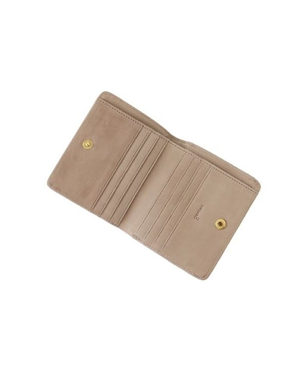 genten 【新色】フレスコ 二つ折り財布 ローズグレー