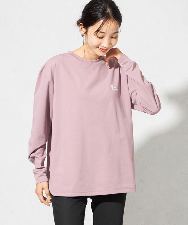 SHARE PARK LADIES 【UNISEX】吸水速乾 LMCバックプリントロングスリーブTシャツ（S・Mサイズ） スモーキーピンク