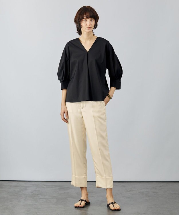 BEIGE， CARO / クロップドパンツ Ecru