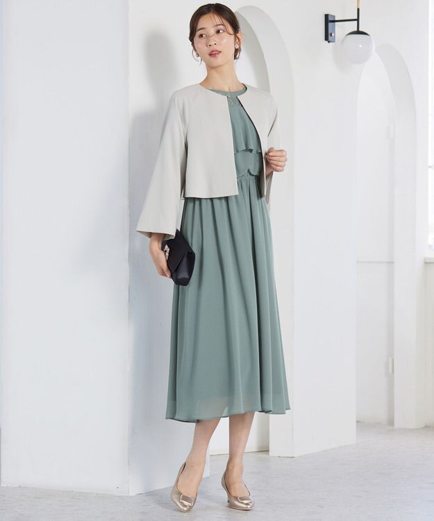 ANY SIS 【22.5cm~24.5cm】スクエアストーン パンプス シャンパン