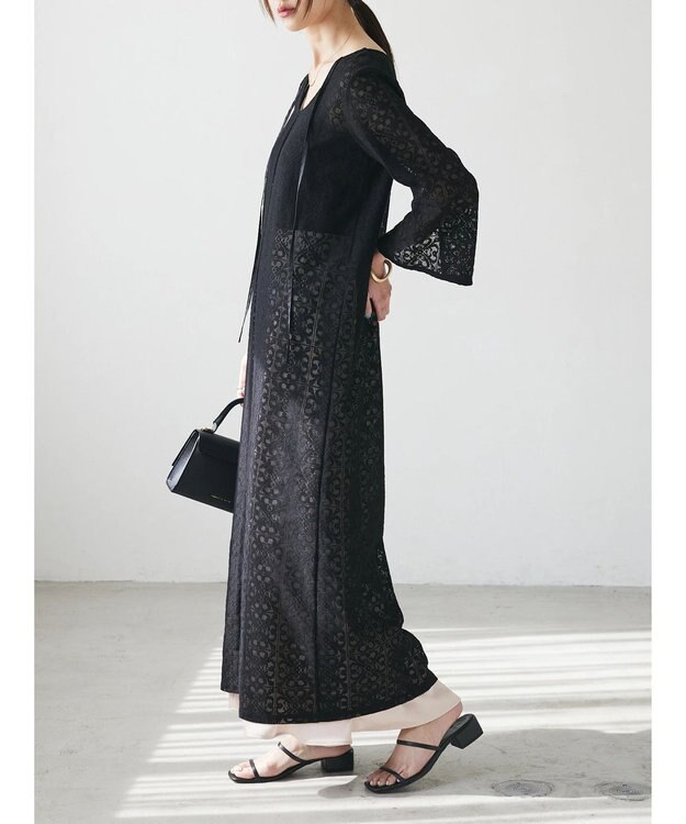 Green Parks AnriettMusee レースロングワンピース Black