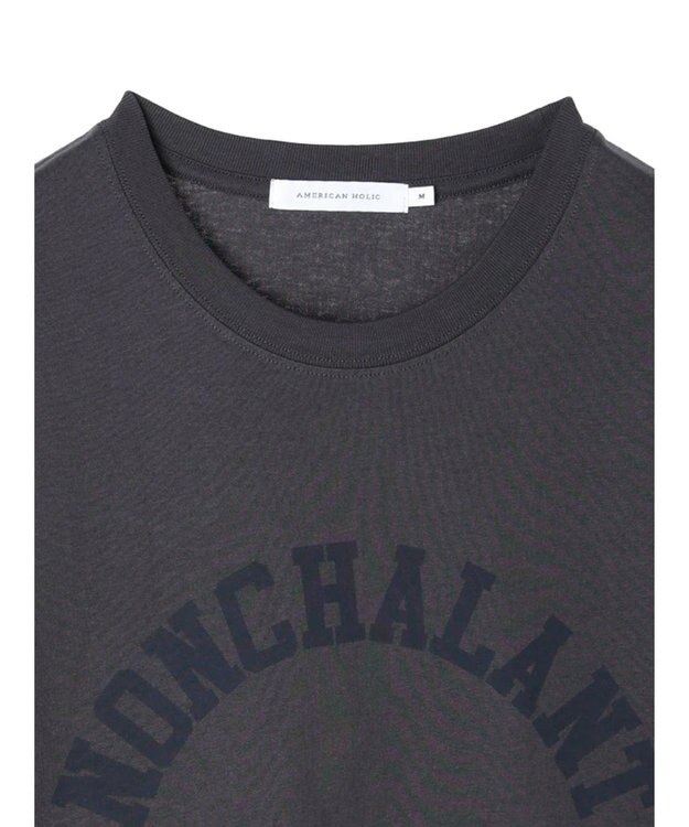 AMERICAN HOLIC ＮＯＮＣＨＡＬＡＮＴ　ＳＴＡＲＩＮＧ　カットチュニック2 Charcoal Gray