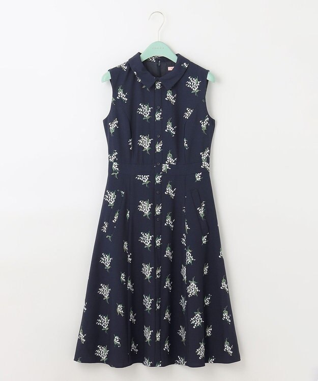 TOCCA 【洗える！】LILY OF THE VALLEY ドレス ネイビー系7