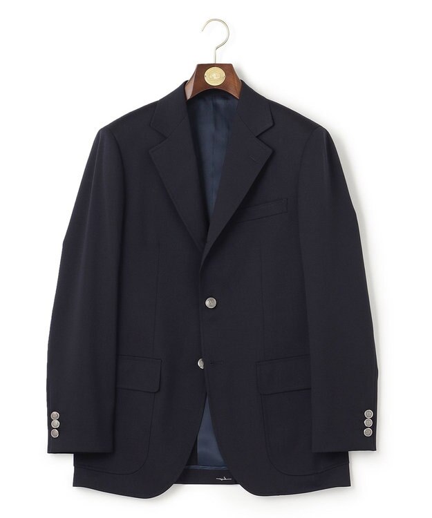 J.PRESS MEN 【WEB・一部店舗限定】10マンスツイルナチュラルストレッチツイル ブレザー /銀釦 ネイビー系