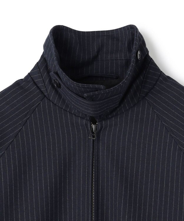 UNFILO MENS FLANNEL TOUCH 中綿ブルゾン [EC限定]ネイビーストライプ