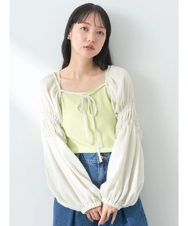 earth music&ecology シアーボレロ Off White