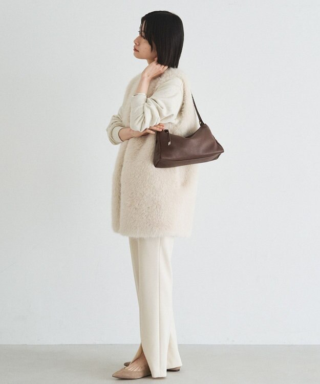 russet レザー2WAYショルダーバッグ(CE-1629) D.Brown