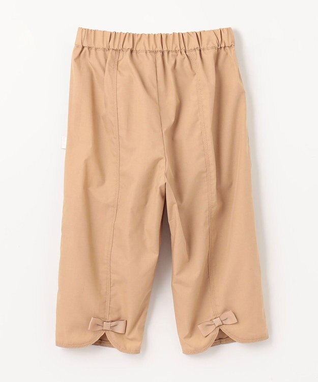 組曲 KIDS 【100㎝】バックリボンクロップド パンツ ベージュ系