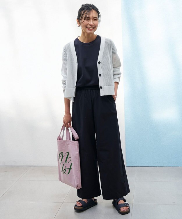 UNFILO メッシュニット カーディガン シルバーラメ