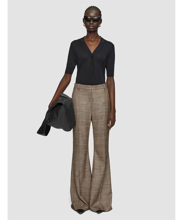 JOSEPH ウールバンブー　フレアートラウザーズ Escargot Mel