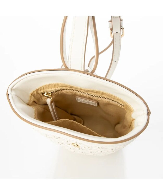 UNBILLION kakatoo ハンドメッシュバケツスマホショルダー アイボリー