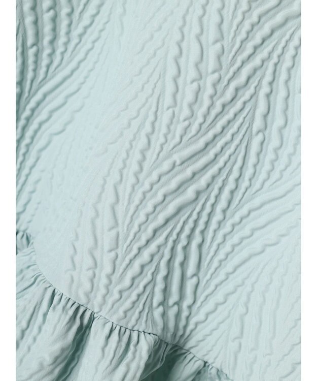 Green Parks ・ＥＬＥＮＣＡＲＥ　ＤＵＥ　フクレジャカードブラウス Sax