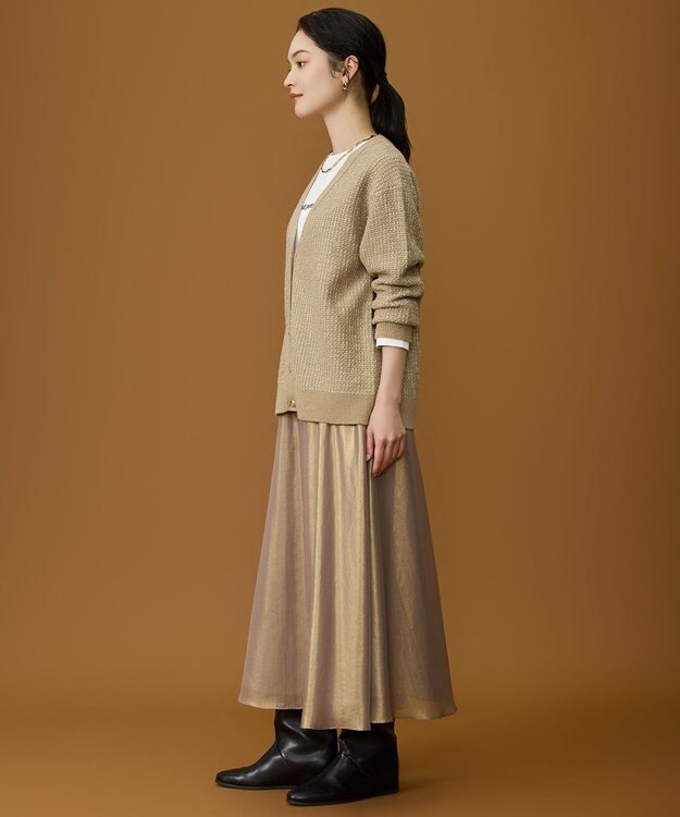 自由区 S 【SHIHOさん着用】ラメツイード カーディガン モカ