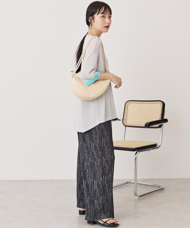 AMERICAN HOLIC 配色コクーンシルエットニット Light Gray