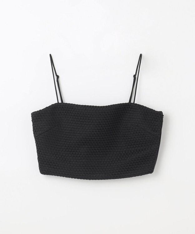 GRACE CONTINENTAL ニットライクレースビスチェ ブラック