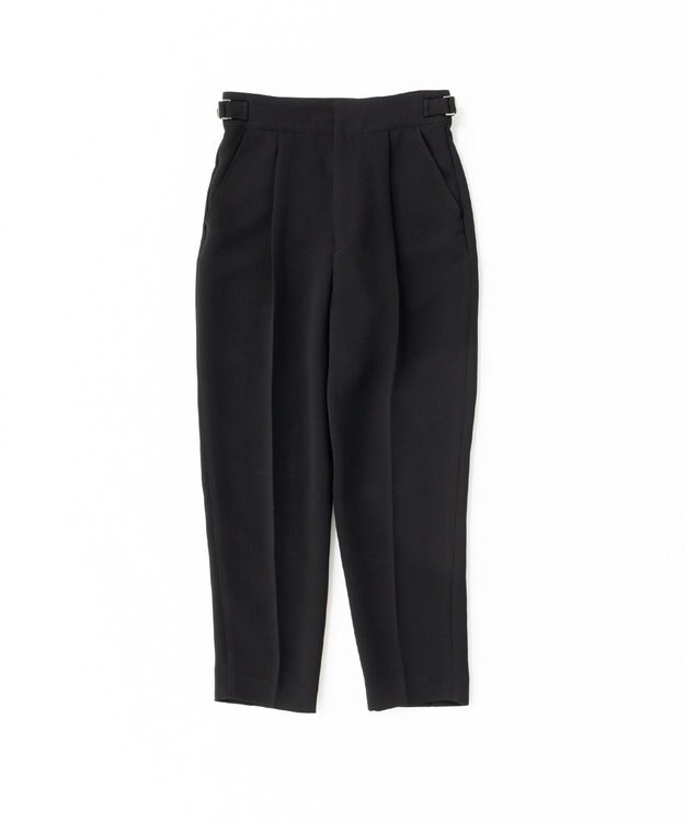 uncrave ウォッシャブル ダブルクロス パンツ ブラック