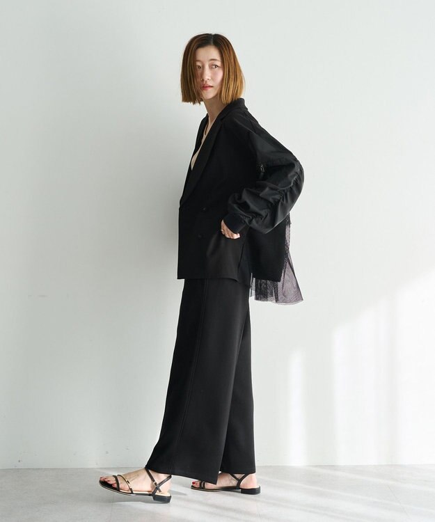 YECCA VECCA スウェットライクイージーパンツ Black