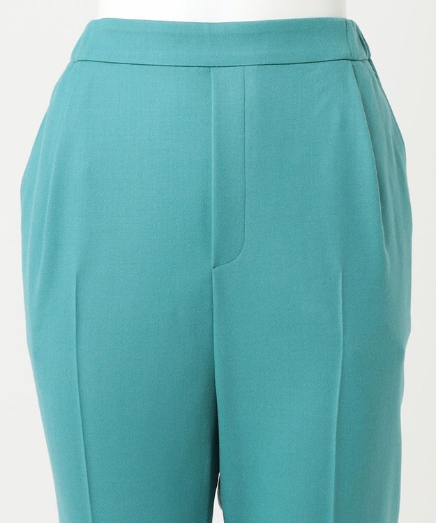 23区 L 【R(アール)】カラーウールツイル パンツ ターコイズブルー系