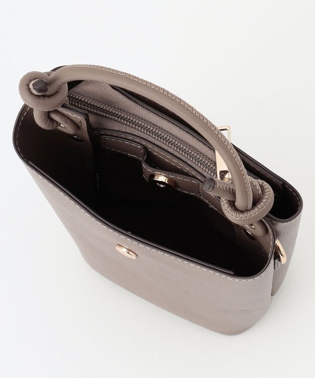 LA BAGAGERIE 【maison vert】 【多収納】ノットデザインポシェット グレー