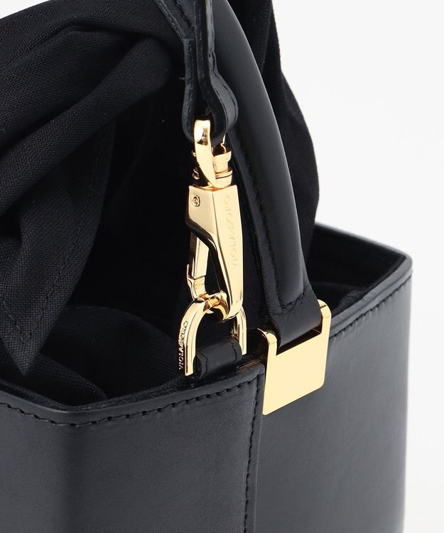 23区 VIOLAd'ORO MIRO スクエアバスケット バッグ ブラック